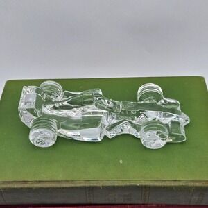 Waterford Crystal Formula 1 Indy 1970s Ferrari Race Car Paperweight Sculpture